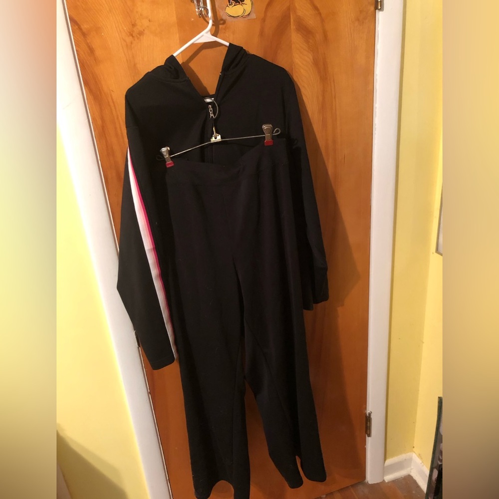 2 piece work out set hoodie and pants size 26/28